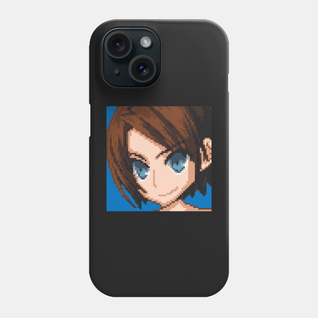 Resident Evil Jill Valentine Pixel Art Phone Case by AlleenasPixels