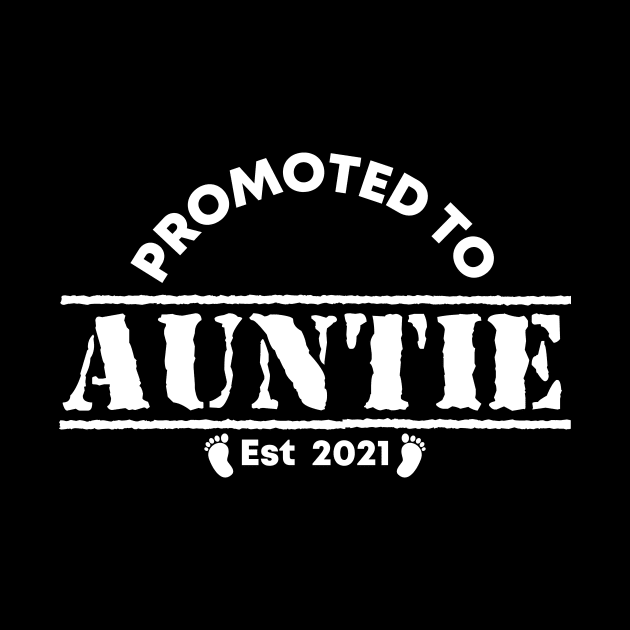 Vintage Promoted to Auntie 2021 new Aunt gift Auntie by Abko90