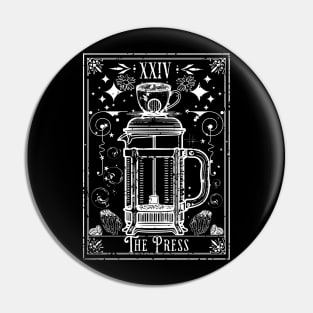 The French Press Coffee Tarot Card Pin