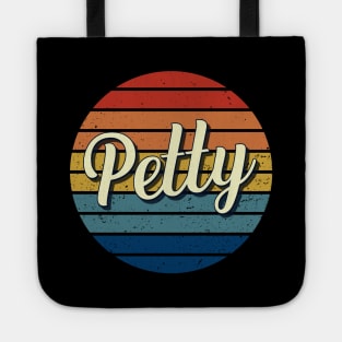 Petty Name Personalized Vintage Retro Circle Tote