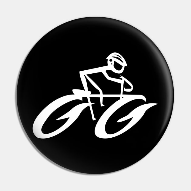 Cyclist Road Bike Biking Pin by AceofDash