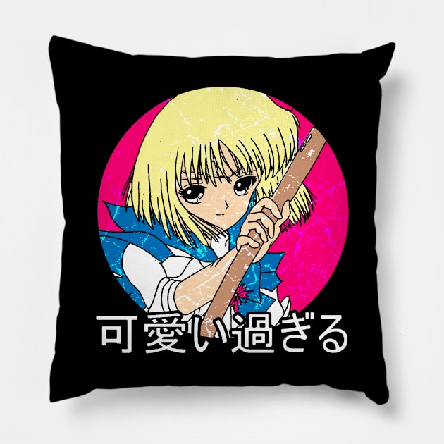 Manga Girl Pillow by Mila46