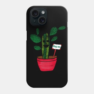 cactus plant hug me Phone Case