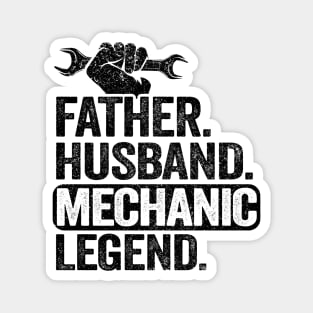 Father Husband Mechanic Legend Funny Mechanic Magnet