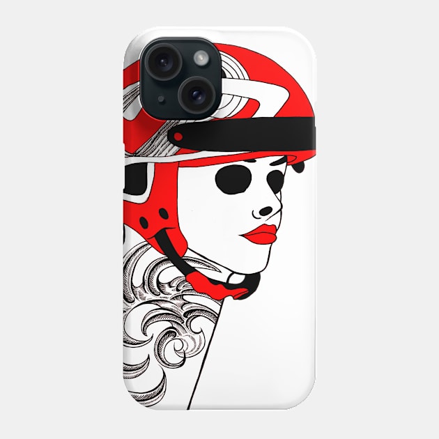 Always Hear Your Helmet Phone Case by FUN ART