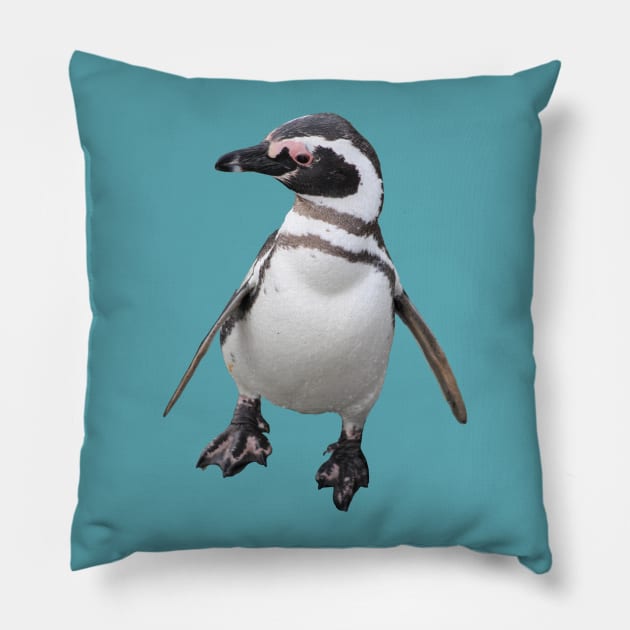 Quirky Penguin Pillow by alsoCAN