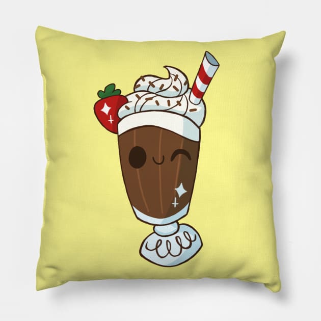 Chocolate Milkshake Pillow by mimiranger