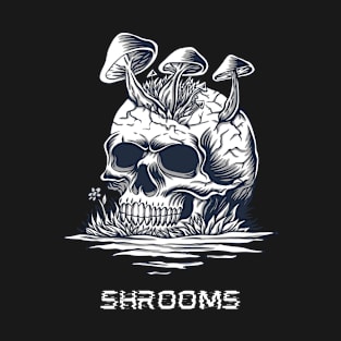 Shrooms - Mushroom Psychedelic Art T-Shirt