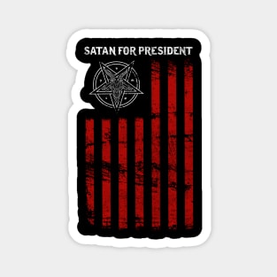 Satan For President I Satanic Devil Flag product Magnet