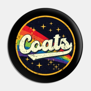 Coats // Rainbow In Space Vintage Grunge-Style Pin