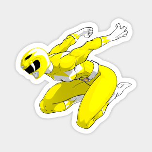 Yellow Mighty Morphin Power Ranger Magnet