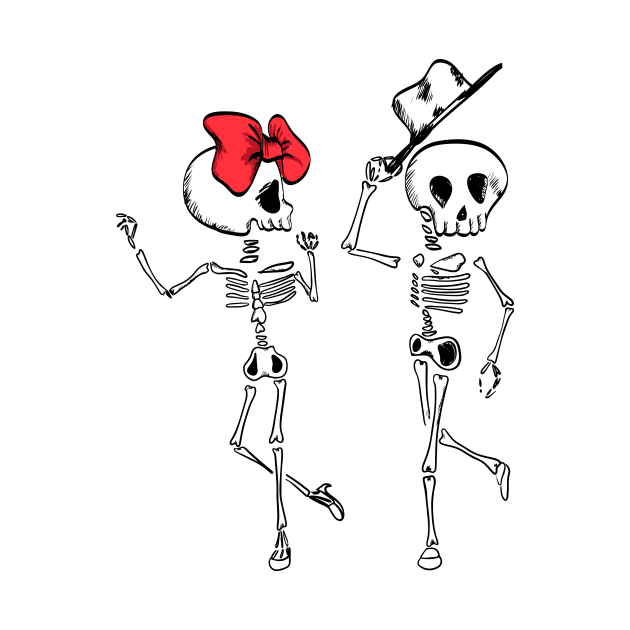 Skeletons in Love by viSionDesign