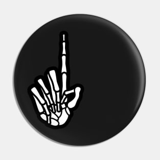 Skeleton Hand Index Finger Pin