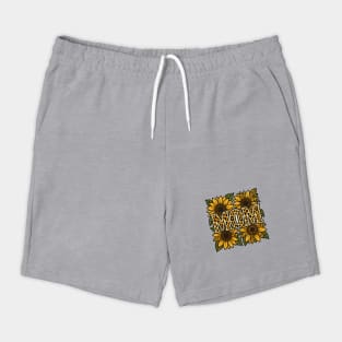 Mom Sunflower Leopard Print Design Shorts