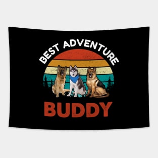 Best Adventure Buddy Adventure Dog Tapestry