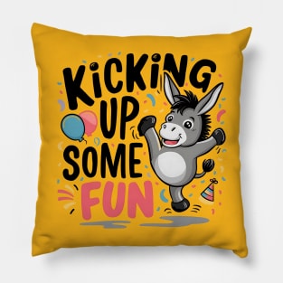 Kicking Up Some Fun Pillow