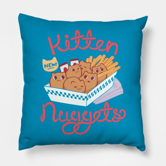 Kitten Nuggets Pillow by Starling