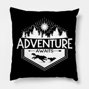 Awaiting Adventure - White Version Pillow