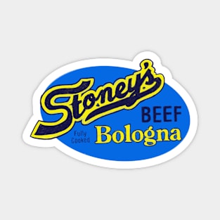 Stoney's Bologna - BEEF - Navy and Yellow Oval Logo Magnet