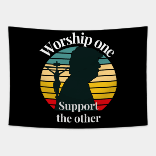 Jesus and Trump worship one and support the other Tapestry