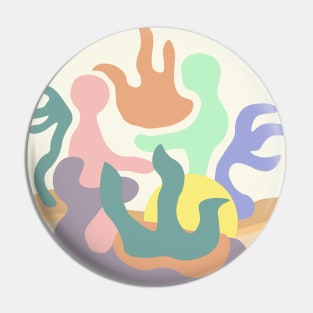 Coral Figures Pin