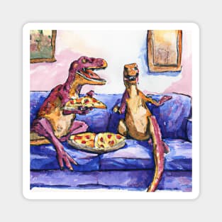 T-Rex Pizza party Magnet