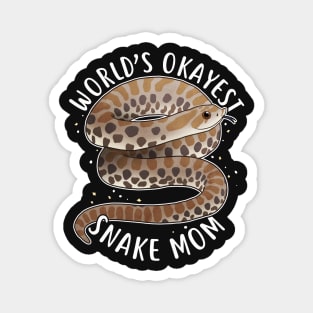 World's Okayest Hognose Snake Mom Magnet