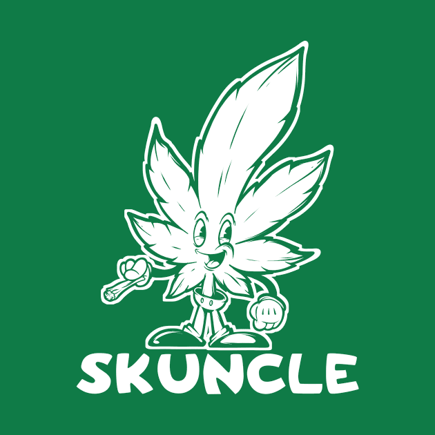 Skuncle Funny Uncle Weed Leaf 420 Lover Cannabis Marijuana by SWIFTYSPADE