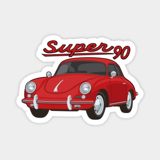 356 B Super 90 Car classic vintage retro Magnet