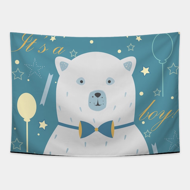 Bear Tapestry by Kristina Stellar Scandinavian Land