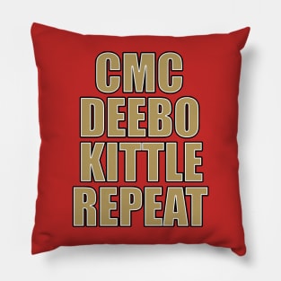 CMC, Deebo, Kittle, Repeat Pillow