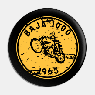 Vintage Motorcycle Race Baja 1000 1962 Pin