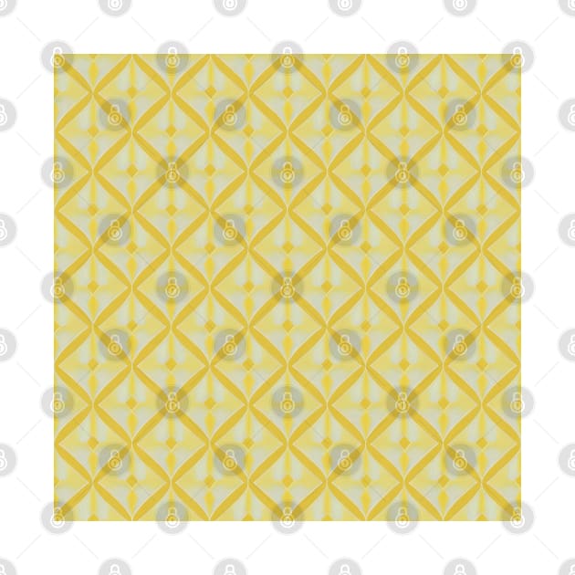 YELLOW DIAMOND PATTERN, PASTEL COLOR, DIAMOND DESIGN by ZARBIT