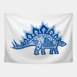 Stegosaurus Lace - Blue Tapestry