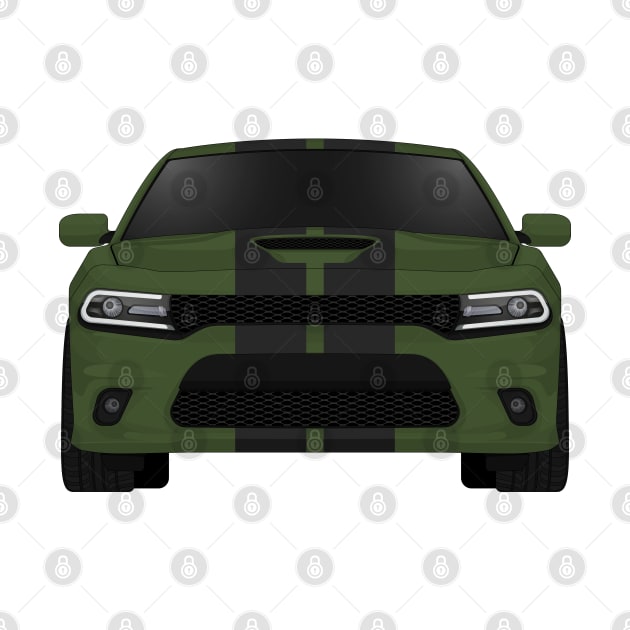 Charger F8-Green + Stripes by VENZ0LIC