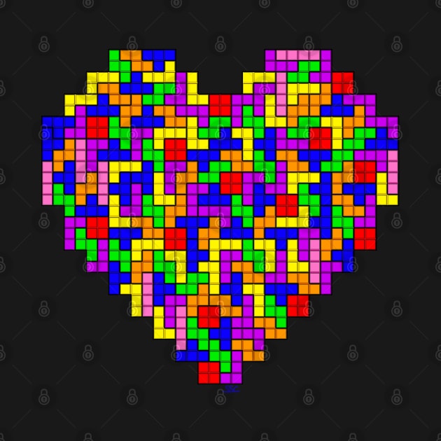 Tetris Heart by SpectreSparkC