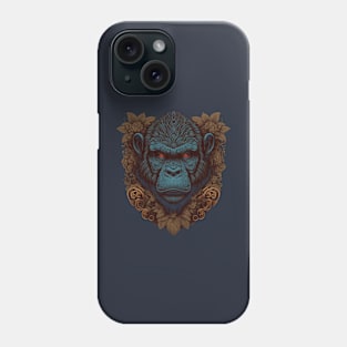 Gorilla decorated with Javanese ornaments Phone Case