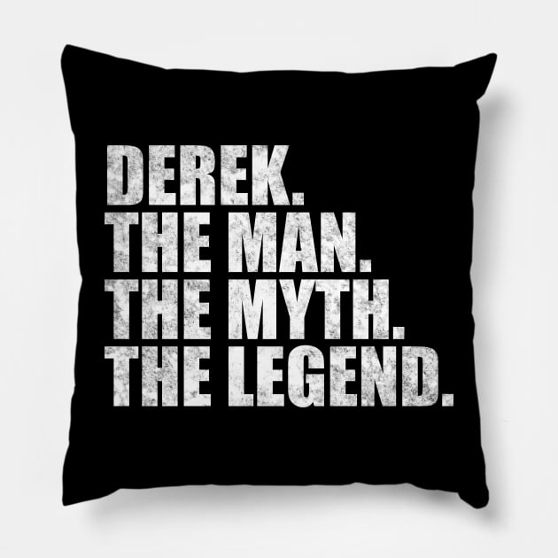 Derek Legend Derek Name Derek given name Pillow by TeeLogic