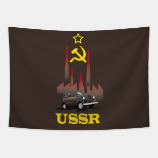 USSR Soviet smoke stack Tapestry