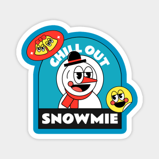 Chill Out Snowmie Design Magnet