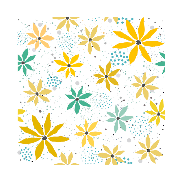 Yellow Trendy by Kristina Stellar Scandinavian Land