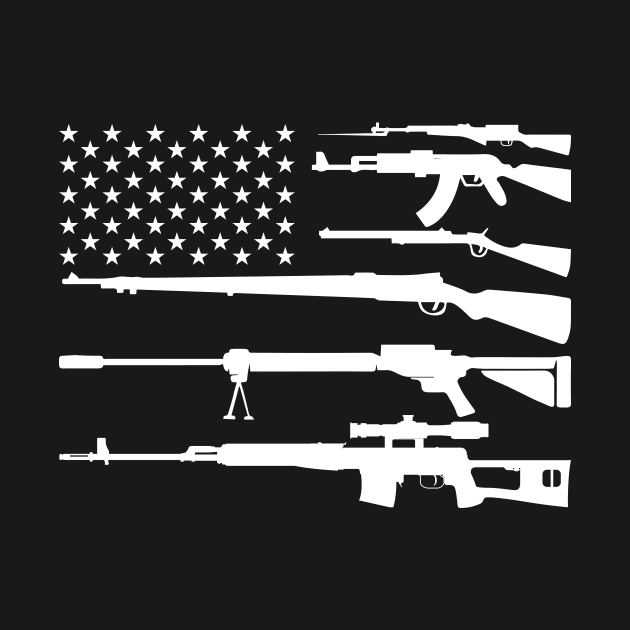 Gun Flag T Shirt Anti Gun Control Patriotic Tee Shirt Gifts by AdrianBalatee