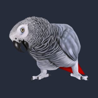 African Grey Parrot T-Shirt