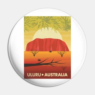 Uluru – Australia Travel Poster Pin