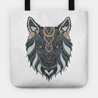 Golden Wolf Tote