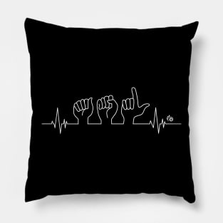 Heartbeat ASL Pillow