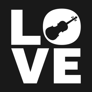 Love Violin Gift For Violinists T-Shirt