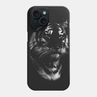 tiger, black shirt Phone Case