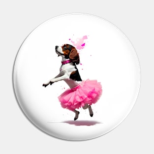 Flying High: Cocker Spaniel Pink Tutu Tee Pin