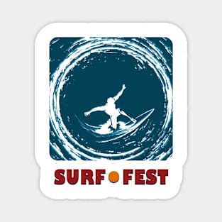Surf Fest Emblem Magnet